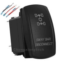 Sway Bar Disconnect Up Green & Down Red Led Rocker Switch 5P SPST ON/OFF 12v/24v Car Boat Truck Waterproof +Jumper Wires Set 2024 - buy cheap