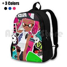 Походный рюкзак для девочек Splatoon 2 Inkling, водонепроницаемый походный рюкзак для кемпинга, путешествий, Splatoon 2 Nintendo Switch 2024 - купить недорого