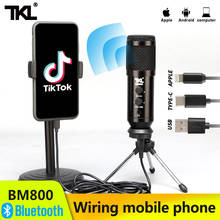 TKL-micrófono USB BM800 para teléfono móvil, condensador para ordenador, Youtube, vídeo, Android, Bluetooth, grabación de música 2024 - compra barato