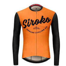 Siroko Team Cycling Jersey Long Sleeve Men No Fleece Or Winter Fleece Bike Clothing Mtb Jersey Maillot Ciclismo Triathlon 2024 - buy cheap