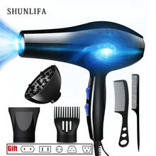 SHUNLIFA 2200W Powerful Professional Hair Dryer Tools Dryer Negative Ion Hair Dryers Electric Blow Dryer Hot / Cold Air Blower 2024 - buy cheap