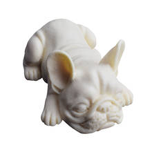 Molde para tarta o Mousse Bulldog 3D para perros, utensilios de silicona para hornear pasta de goma para decoración de pasteles, K699 2024 - compra barato