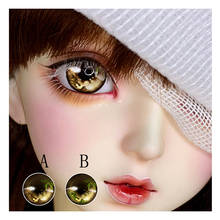 Ojos BJD de 10mm-24mm, 2 colores, Ojos de dibujos animados para 1/8, 1/6, 1/4, 1/3, accesorios para muñecas BJD DD, Ojos de muñeca con efecto de metal 2024 - compra barato