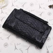 Hot Sale Women chain Clutch Leather Wallet Female Long Wallet crocodile Women Purse Money Bag Multifunction Purse For iPhone 7 2024 - buy cheap