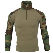 Тактические футболки, военные камуфляжные армейские Футболки с длинным рукавом, Мужская одежда для тренировок на открытом воздухе, дышащие рубашки 2024 - купить недорого