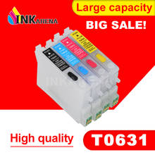 Empty T0631 Refillable Ink Cartridge For Epson Stylus C67 C87 C87PE CX4100 CX4700 CX3700 Inkjet Printer With Auto Reset Chip 2024 - buy cheap