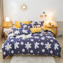 Nordic Floral Print Duvet Cover Sets Single Double Queen King 220x240 Bedding Set Polyester Pastoral Bed Linens Bed Sheet 150 2024 - buy cheap