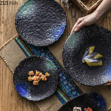Plato de cerámica creativo para Sushi, plato de desayuno para pastel, postre, cocina japonesa, restaurante, vajilla, plato de pescado 2024 - compra barato