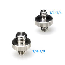 Dual Head 1/4 inch screw 1/4" to 3/8" Screw Adapter for Camera Bracket Tripod Monopod Quick Release Plate 2024 - buy cheap