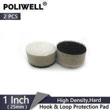 POLIWELL 2PCS 1 Inch Hard Sponge High Density Interface Pad for Hook&Loop Backing Pad Sanding Buffering Pads Surface Protection 2024 - buy cheap