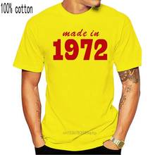 Made In 1972 19XX FUNNY PRINTED MENS T-SHIRT JOKE Gift TOP MENCASUAL PRINTED T SHIRT 2024 - buy cheap