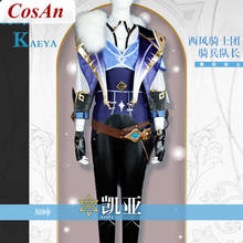 CosAn Game Genshin Impact Kaeya Cosplay Costume High Quality Battle Uniform Unisex Carnival Party Role Play Clothing Custom-Make 2024 - buy cheap