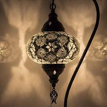 Английский марокканский мозаичные лампы светильник, Турецкая лампа, ручная работа, мозаика Стекло шеи лебедя настольная лампа Тиффани Стиль малышек богемский разноцветный м 2024 - купить недорого