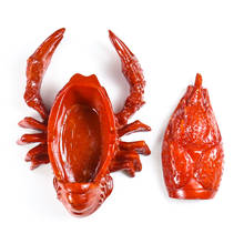 Simulation Lobster Ashtray with Lid Resin Craft Creative Cute Ashtray Animal Restaurant Home Decor Accessories Men's Gift 2024 - buy cheap