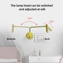 Zerouno-lâmpada led de mesa para estudo, iluminação para leitura, em alumínio, dobrável, para quarto de hotel 2024 - compre barato