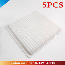 CAPQX 5PCS Cabin Air Filter Condition 87139-47010 For PRIUS PICNIC AVENSIS VERSO PREVIA TARAGO LAND CRUISER PRADO VIOS 4RUNNER 2024 - buy cheap