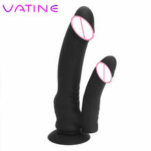 Vibrador vatinho com dildo duplo de silicone, vibrador para estimulação do ponto g, clitóris, plugue anal, estimulador de clitóris, à prova d'água, masturbação feminina 2024 - compre barato