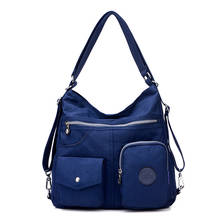 Luxury Women Bags 2019 Multifunction Back pack Shoulder Bag Nylon Cloth Tote Reusable Shopping Bag Lady Travel Bag Crossbody Bag 2024 - buy cheap