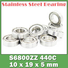 S6800ZZ Bearing 10*19*5 mm ( 10 PCS ) S6800 Z ZZ S 6800 440C Stainless Steel S6800Z Ball Bearings 2024 - buy cheap