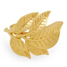 1pcs alloy leaf Design Napkin Rings for Wedding Receptions Gifts Holiday Banquet Dinner Christmas Table Decoration 2024 - buy cheap