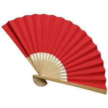 Diy Chinese Fan Japanese Plain Color Bamboo Large Rave Folding Hand Fan Event Home Party Supplies For Men/women Hand Fans #J20 2024 - buy cheap