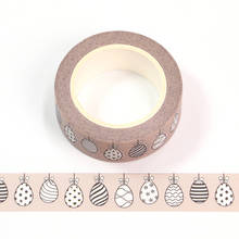 Fitas de washi para decoração de ovos de páscoa, fita adesiva de papelaria kawaii para diário diy 2024 - compre barato