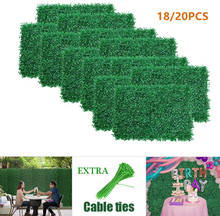 Boxwood hedge privacidade cerca artificial verde painel de parede decoração adequada para jardim interior ao ar livre decoração casa 2024 - compre barato