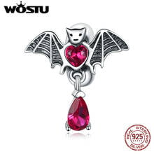 Wostu Charms Real 925 Sterling Silver Bat Beads For Women Fit Silver Bracelets & Bangle Fine Jewelry Making Gift DXC1779 2024 - buy cheap