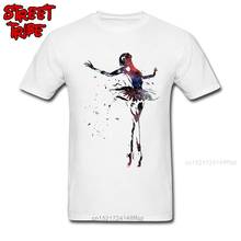 Fashionable T-shirt Men White Tops Dancer Ballet Tees Art Designer Clothing Cotton Fabric T Shirts Crew Neck Tshirt Slim Fit 2024 - buy cheap