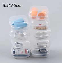 Hot 3.5*3.5*1.5cm Small Plastic Storage Box for Jewelry Beads Earring Jewelry Container Transparent Square Box Case Container 2024 - buy cheap