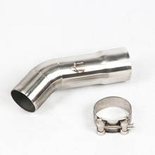 51mm Motorcycle Exhaust Muffler Pipe Middle Pipe Connector Link Pipe Tube For Yamaha FZ8 FZ800 2024 - buy cheap