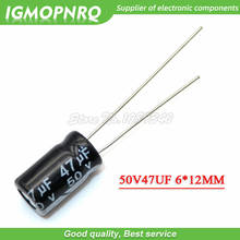 100PCS 50V 47UF 6*12 6X12MM 47UF DIP Aluminum electrolytic capacitors New Original Free Shipping 2024 - buy cheap