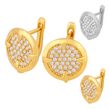 OCESRIO Handmade Bead Big Coin Zircon Earrings Hooks For Women With Stone Crystal Bohemian Hollow out Boho Jewelry erha041 2024 - buy cheap