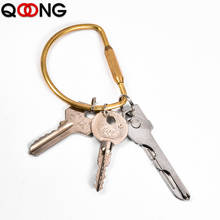 2021 Custom Lettering Keychains Unisex Pure Handmade Copper Keyrings Simple Brass Car Key Chain Ring Holder Men Women Gift T21 2024 - buy cheap