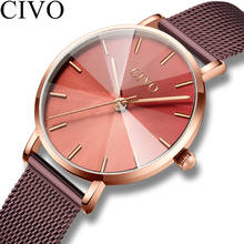 CIVO-relojes de cuarzo para mujer, accesorio de marca superior de lujo, resistente al agua, regalo de cumpleaños 2024 - compra barato