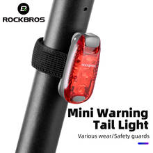 ROCKBROS Mini Bike Tail Light MTB Road Bicycle Light Warning Helmet Light Rear Bag light Portable Light Bicycle Accessories 2024 - buy cheap