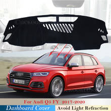 Capa protetora de painel para audi q5 ii, 2017 2018 2019 2020 fy, acessórios para painel, placa protetora, anti-uv, tapete s-line 2024 - compre barato