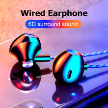 Wired Earphone In-ear Headset Earbuds Stereo Bass Sport Earphones For IPhone Samsung Xiaomi Huawei Sport Gaming Headset With Mic 2024 - buy cheap