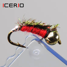 ICERIO-alambre peludo para pesca de trucha voladora, alambre rojo de 10 Uds., n. ° 14 2024 - compra barato