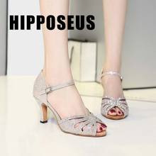 Hipposeus Girls Latin Dance-Shoes For Women Ballroom Dance Shoes Ladies Modern Tango Jazz Dancing Shoes Salsa Practise Sandals 2024 - buy cheap