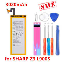Высококачественный аккумулятор 3020 мАч HE312 HE309 для SHARP Z3 L900S FS8009 + Инструменты 2024 - купить недорого
