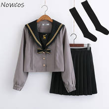 2020 New Arrival Japanese JK Sets School Uniform Girls DEER Embroidered Spring Autumn High School Women Sailor Suits Uniforms 2024 - buy cheap