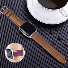2020 Geniune Leather Band For Apple Watch Series 6 SE 5 4 3 2 1 Smart Bracelet Wrist Strap For Iwatch 38 40 42 44mm Women Men 2024 - buy cheap