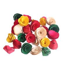 Flor de madeira natural flores rosa flores secas reais diy artesanato flores artificiais 2024 - compre barato