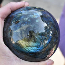 New!!! Natural Labradorite Crystal Orb Gemstone Sphere Ball Reiki Healing 2024 - buy cheap