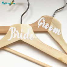 10 titles Bride/Groom Wedding Hangers Sets Party Sticker Decal Removable Vinyl Stickers BA381 2024 - buy cheap