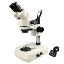 Microscopio estéreo Binocular 7X-45X, 1:6, 4 Zoom, Microscopio Industrial iluminado halógeno, reparación de teléfonos móviles, soldadura PCB 2024 - compra barato