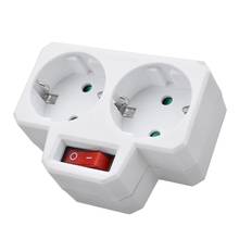 250V 16A EU Standard Plug Double Socket Conversion Socket with Outlet Switch Plug 2024 - buy cheap