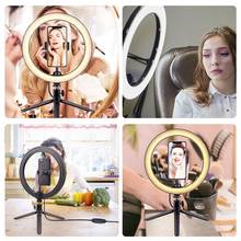LED Selfie Ring Light Studio Photography Photo Ring Fill Light 10.2 Inch & Tripod for Smartphone professional Makeup lightings 2024 - buy cheap