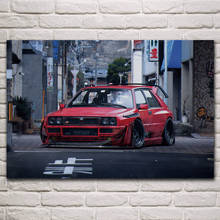 classic widebody sport vehicle red low ride cars posters on the wall picture home living room decoration for bedroom KM416 2024 - buy cheap